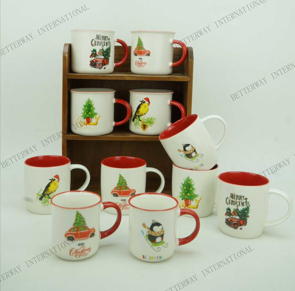 New bone china mug with simple Christmas design