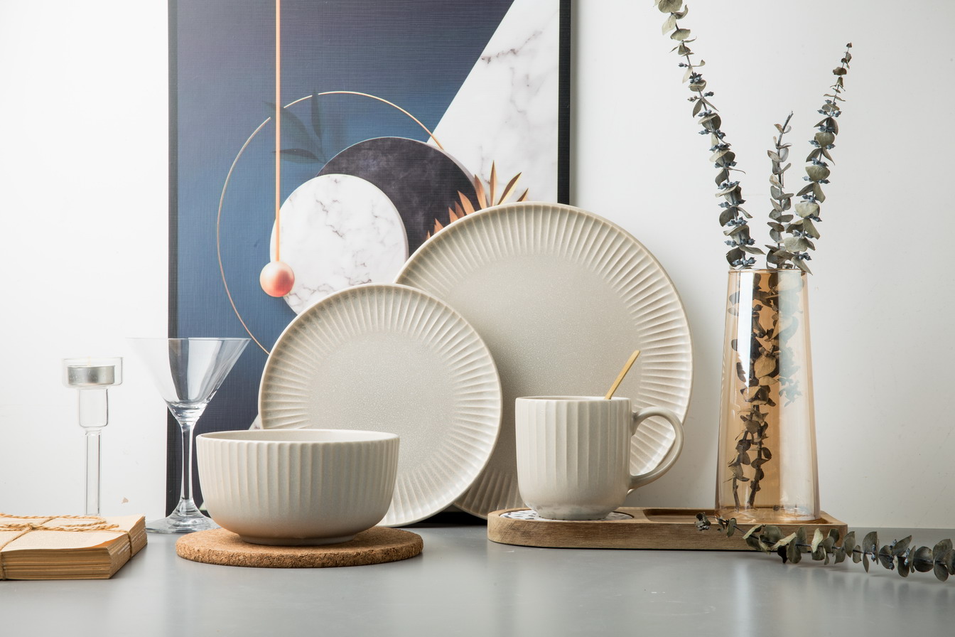 stoneware dinnerware set QX