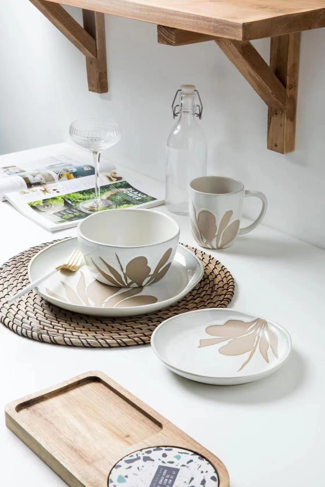 stoneware dinnerware set QX