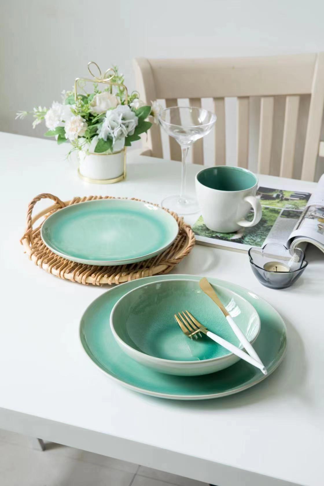 stoneware dinnerware set QX