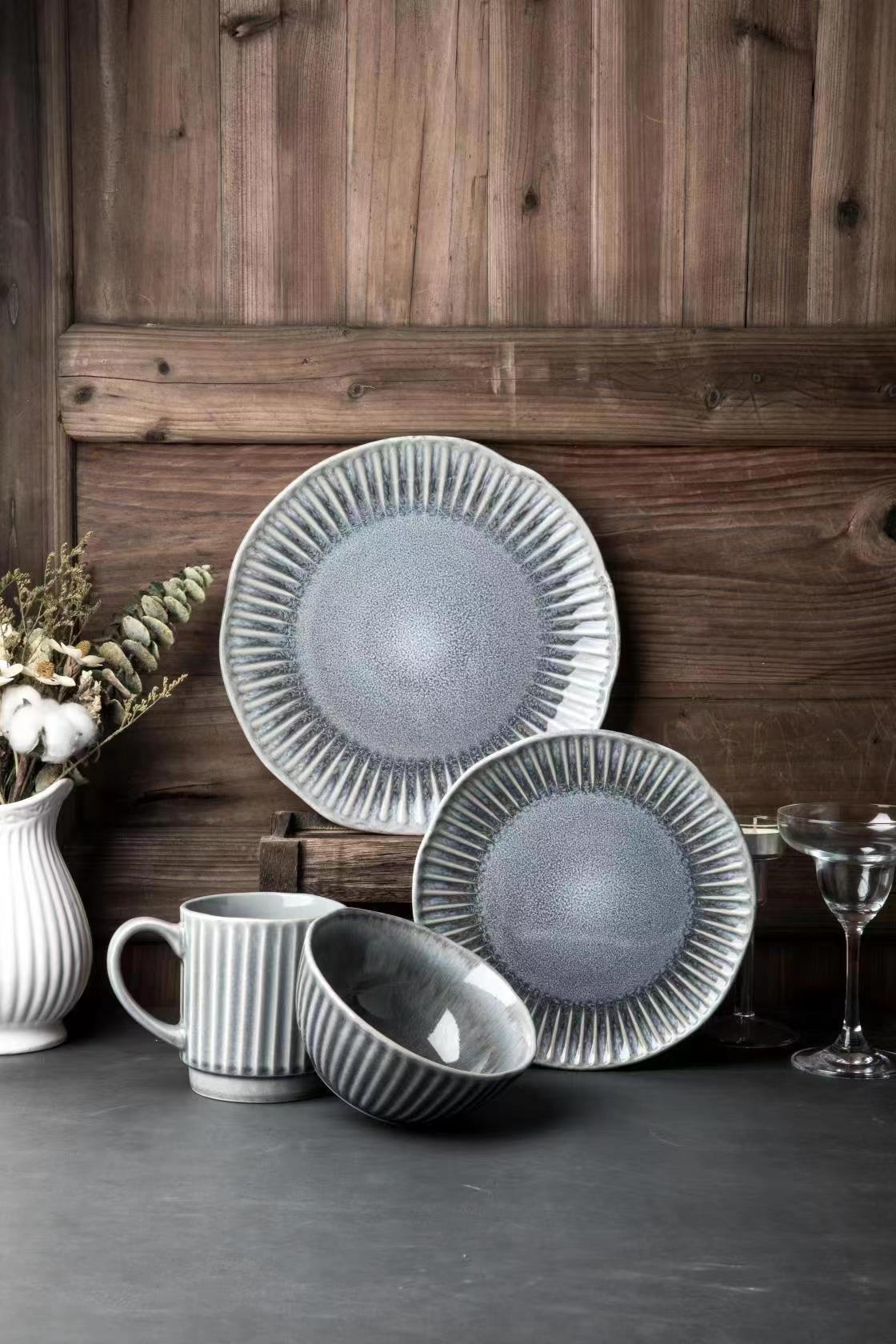 stoneware dinnerware set QX
