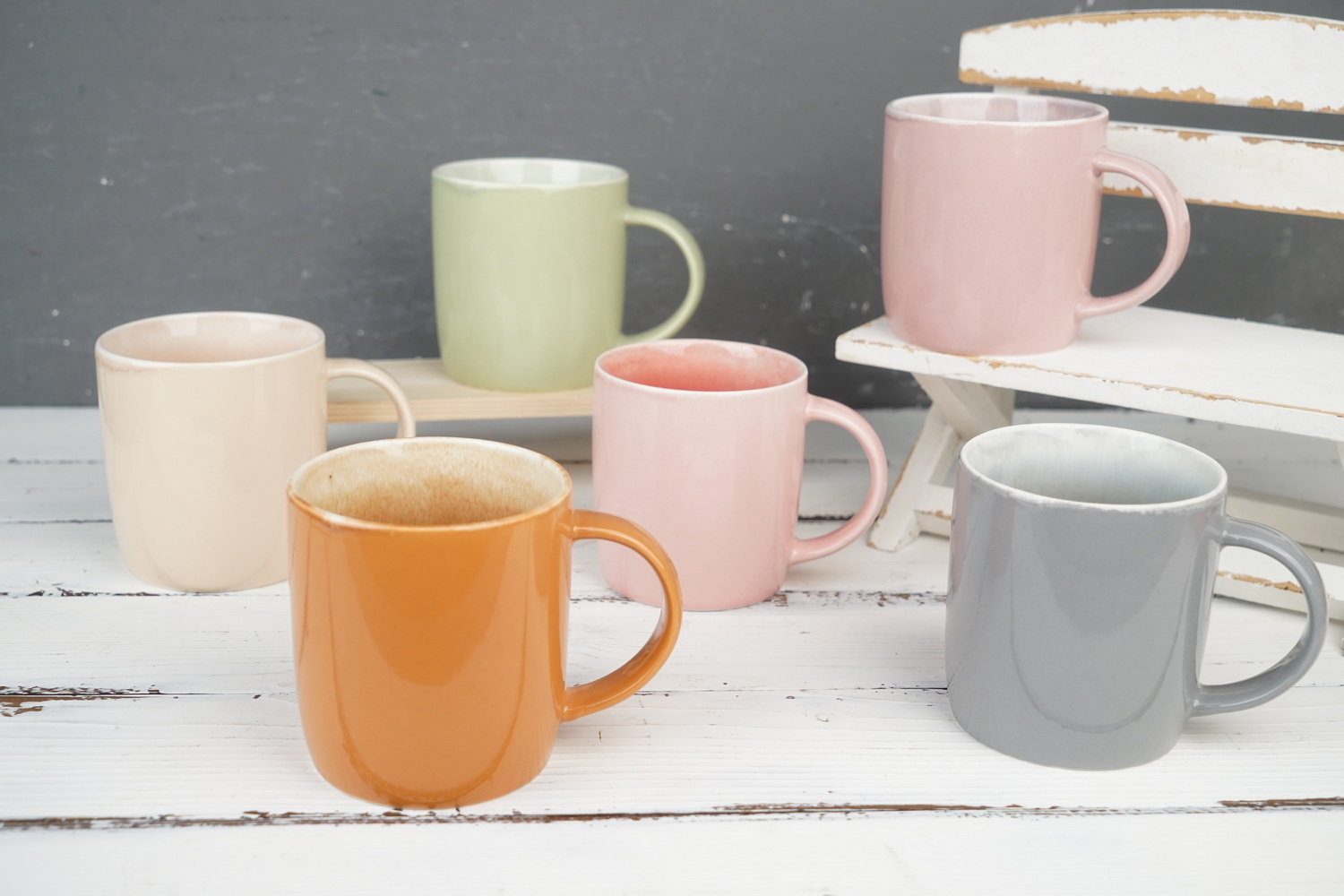 New bone china mug reactive glaze YH046