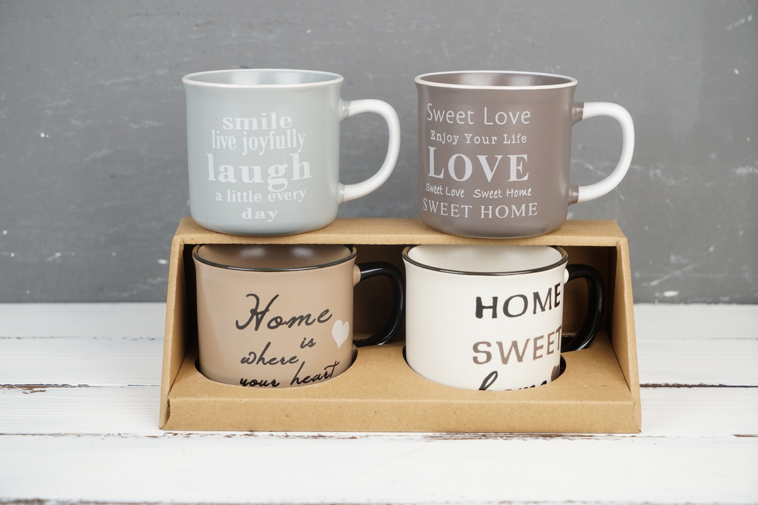 stoneware mug with print BH843