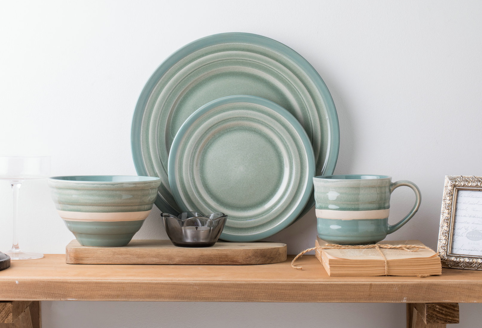 stoneware dinnerware set QX