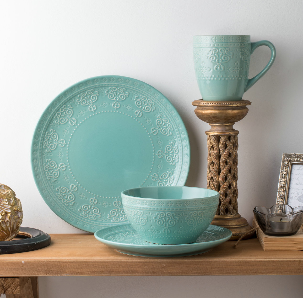 stoneware dinnerware set QX