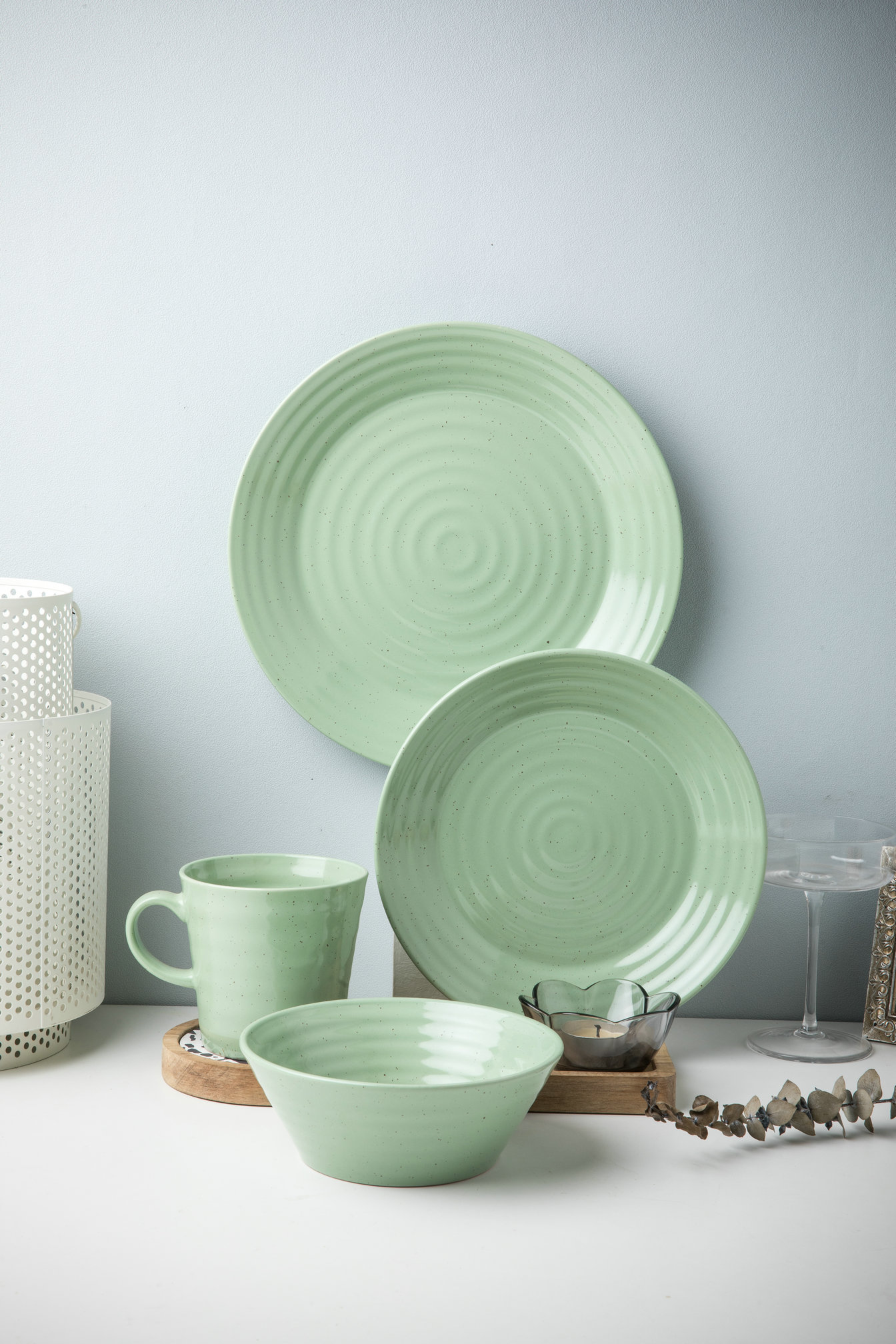stoneware dinnerware set QX