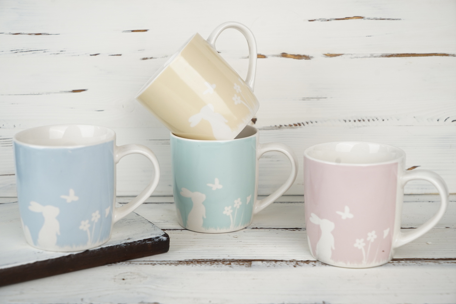 porcelain mug and bowl with design 7862Y