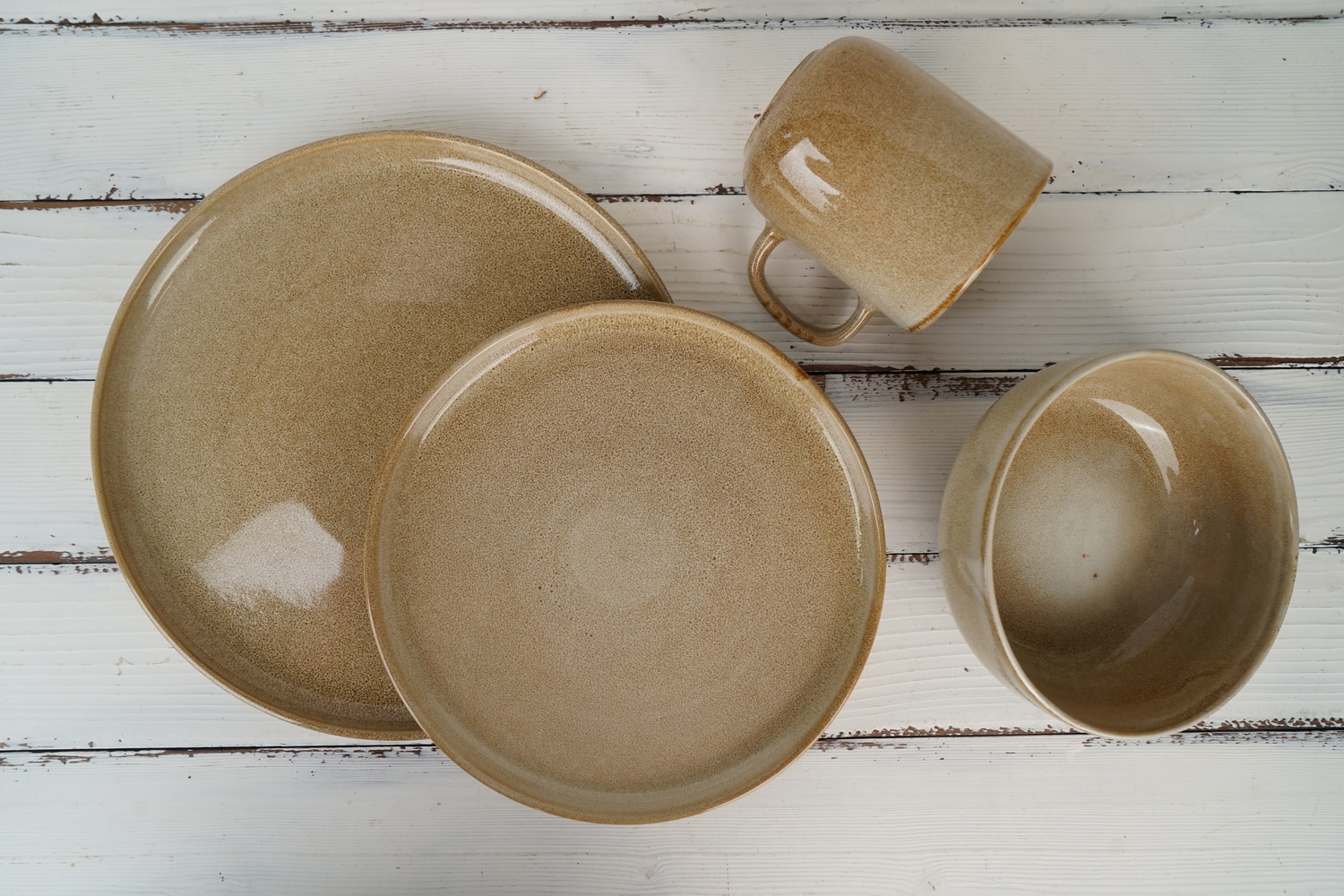 stoneware reactive glaze dinnerware set european popular LS059