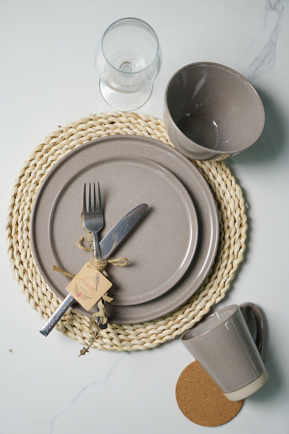 stoneware reactive glaze dinnerware set QX680