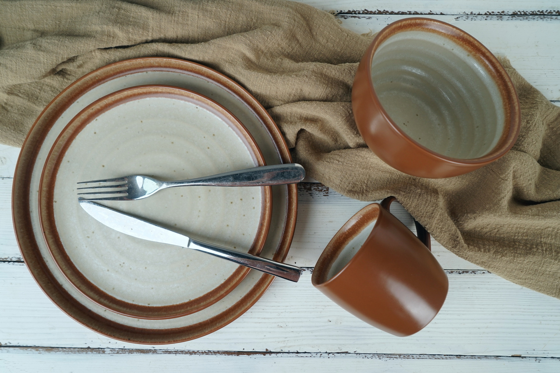 stoneware dinnerware set reactive glaze LS151